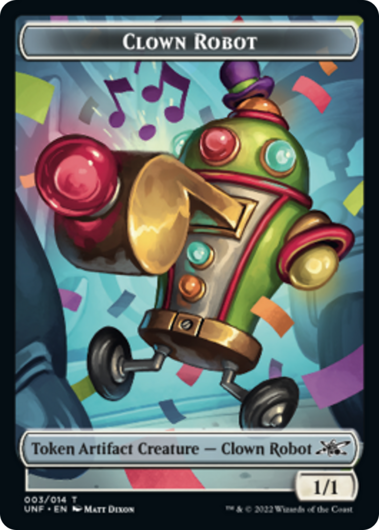 Clown Robot (003) // Storm Crow Double-sided Token [Unfinity Tokens] | Amazing Games TCG