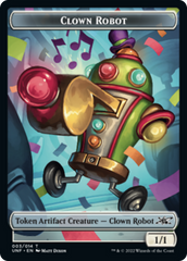 Clown Robot (003) // Treasure (013) Double-sided Token [Unfinity Tokens] | Amazing Games TCG