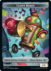 Clown Robot (003) // Food (010) Double-sided Token [Unfinity Tokens] | Amazing Games TCG