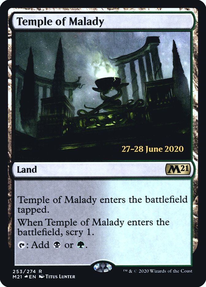 Temple of Malady  [Core Set 2021 Prerelease Promos] | Amazing Games TCG