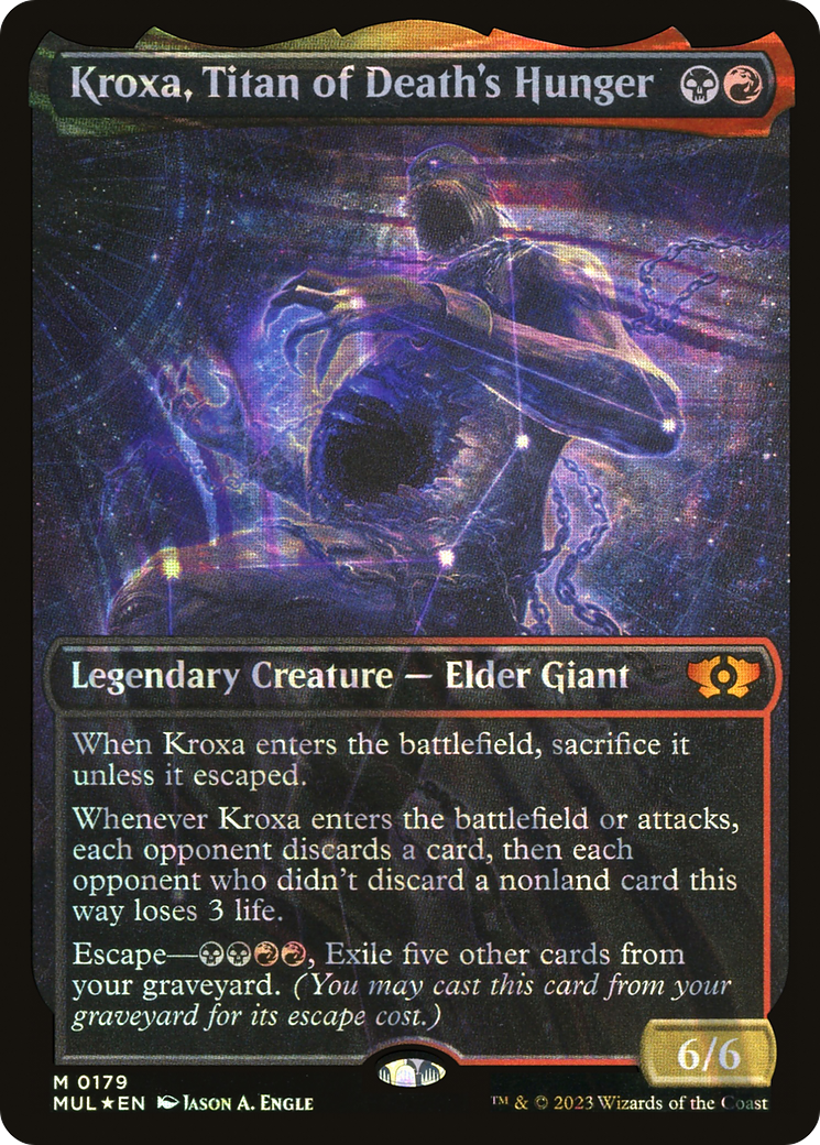 Kroxa, Titan of Death's Hunger (Halo Foil) [Multiverse Legends] | Amazing Games TCG