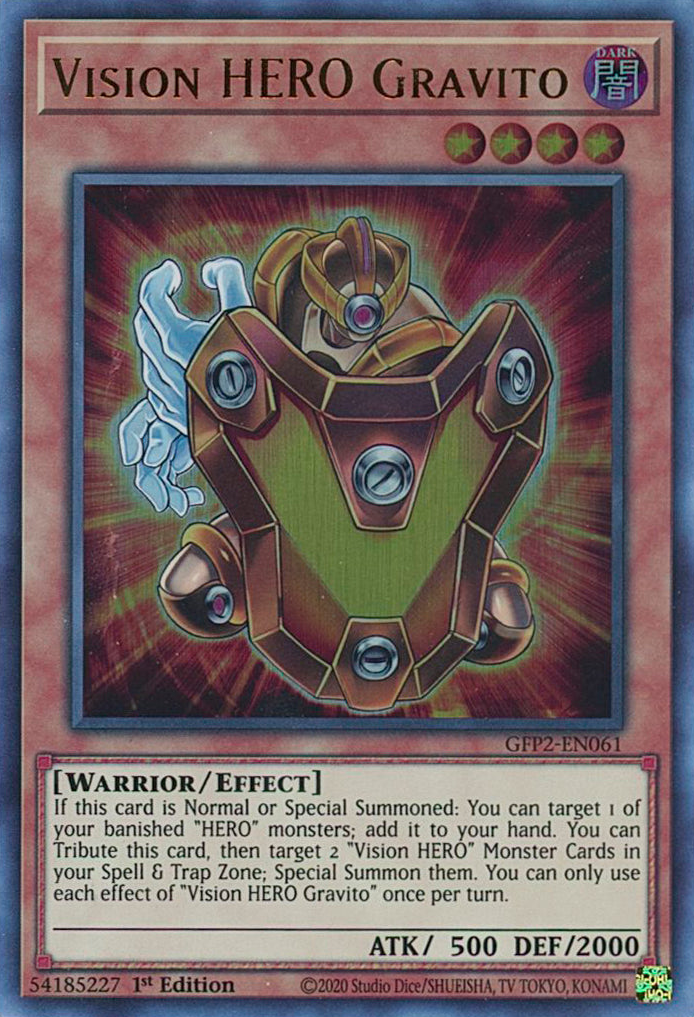 Vision HERO Gravito [GFP2-EN061] Ultra Rare | Amazing Games TCG