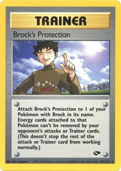 Brock's Protection (101/132) [Gym Challenge Unlimited] | Amazing Games TCG