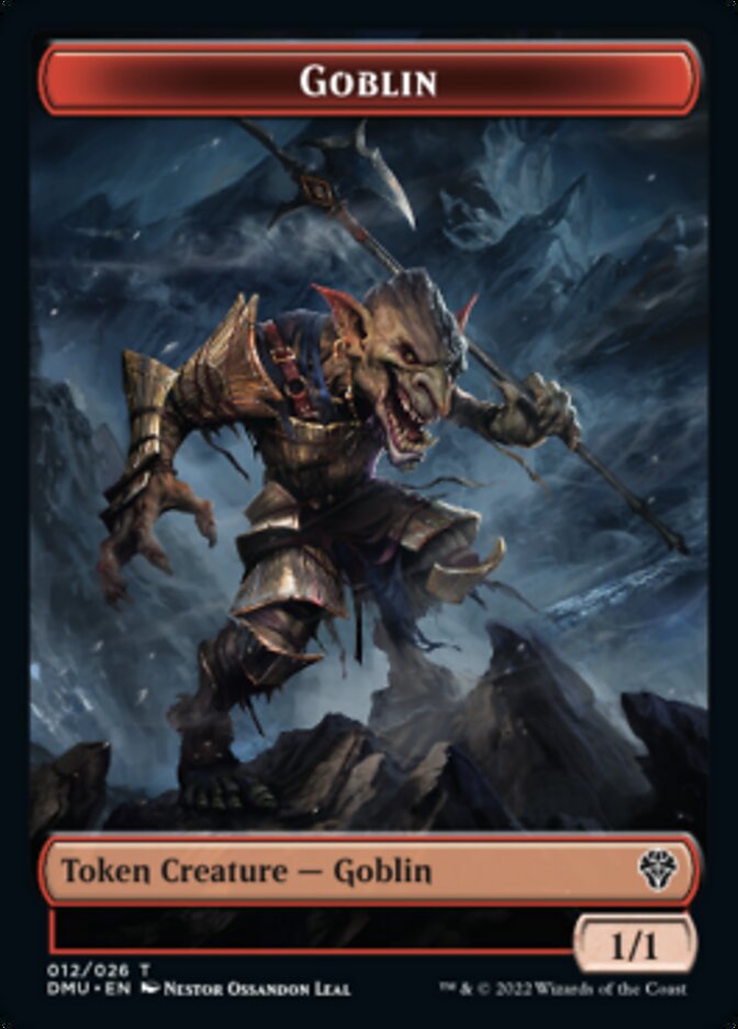 Saproling // Goblin Double-sided Token [Dominaria United Tokens] | Amazing Games TCG