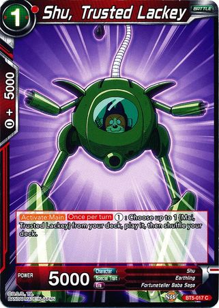 Shu, Trusted Lackey (BT5-017) [Miraculous Revival] | Amazing Games TCG