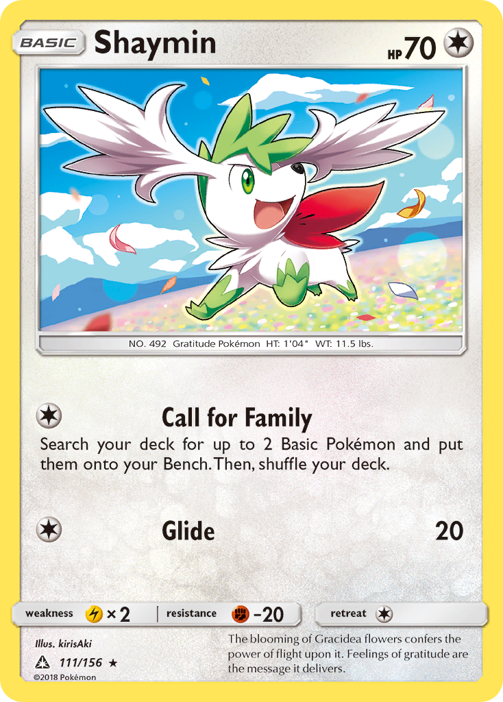 Shaymin (111/156) [Sun & Moon: Ultra Prism] | Amazing Games TCG