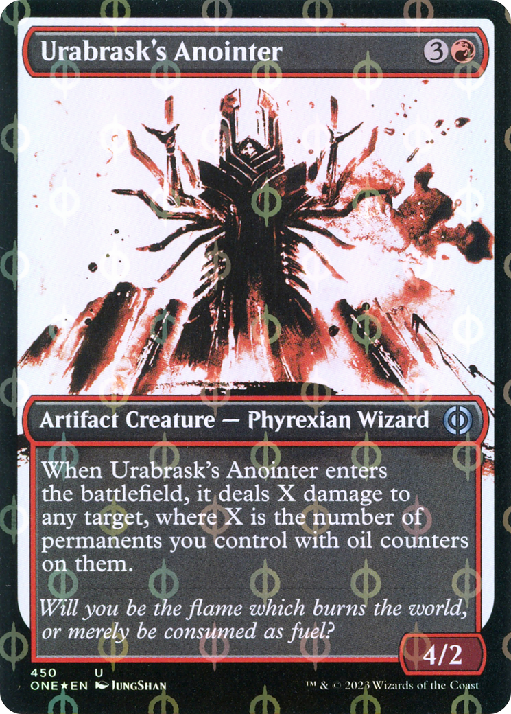 Urabrask's Anointer (Showcase Ichor Step-and-Compleat Foil) [Phyrexia: All Will Be One] | Amazing Games TCG