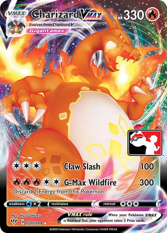 Charizard VMAX (020/189) [Prize Pack Series One] | Amazing Games TCG