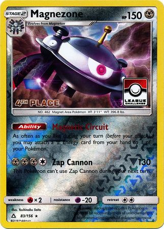 Magnezone (83/156) (League Promo 4th Place) [Sun & Moon: Ultra Prism] | Amazing Games TCG