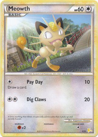 Meowth (4/30) [HeartGold & SoulSilver: Trainer Kit - Raichu] | Amazing Games TCG