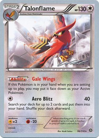 Talonflame (96/114) (Ninja Blitz - Cody Walinski) [World Championships 2016] | Amazing Games TCG