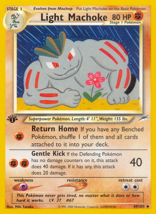 Light Machoke (49/105) [Neo Destiny 1st Edition] | Amazing Games TCG