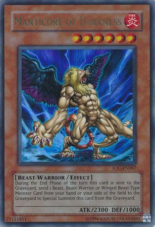 Manticore of Darkness [IOC-EN067] Ultra Rare | Amazing Games TCG