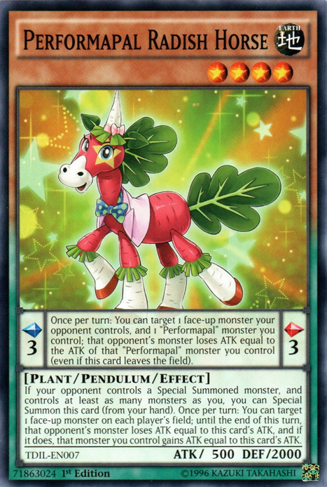 Performapal Radish Horse [TDIL-EN007] Common | Amazing Games TCG