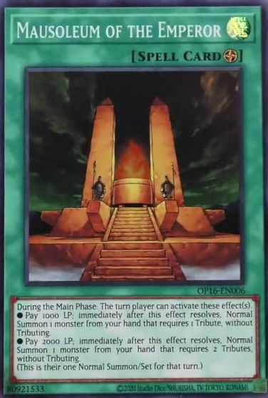 Mausoleum of the Emperor [OP16-EN006] Super Rare | Amazing Games TCG