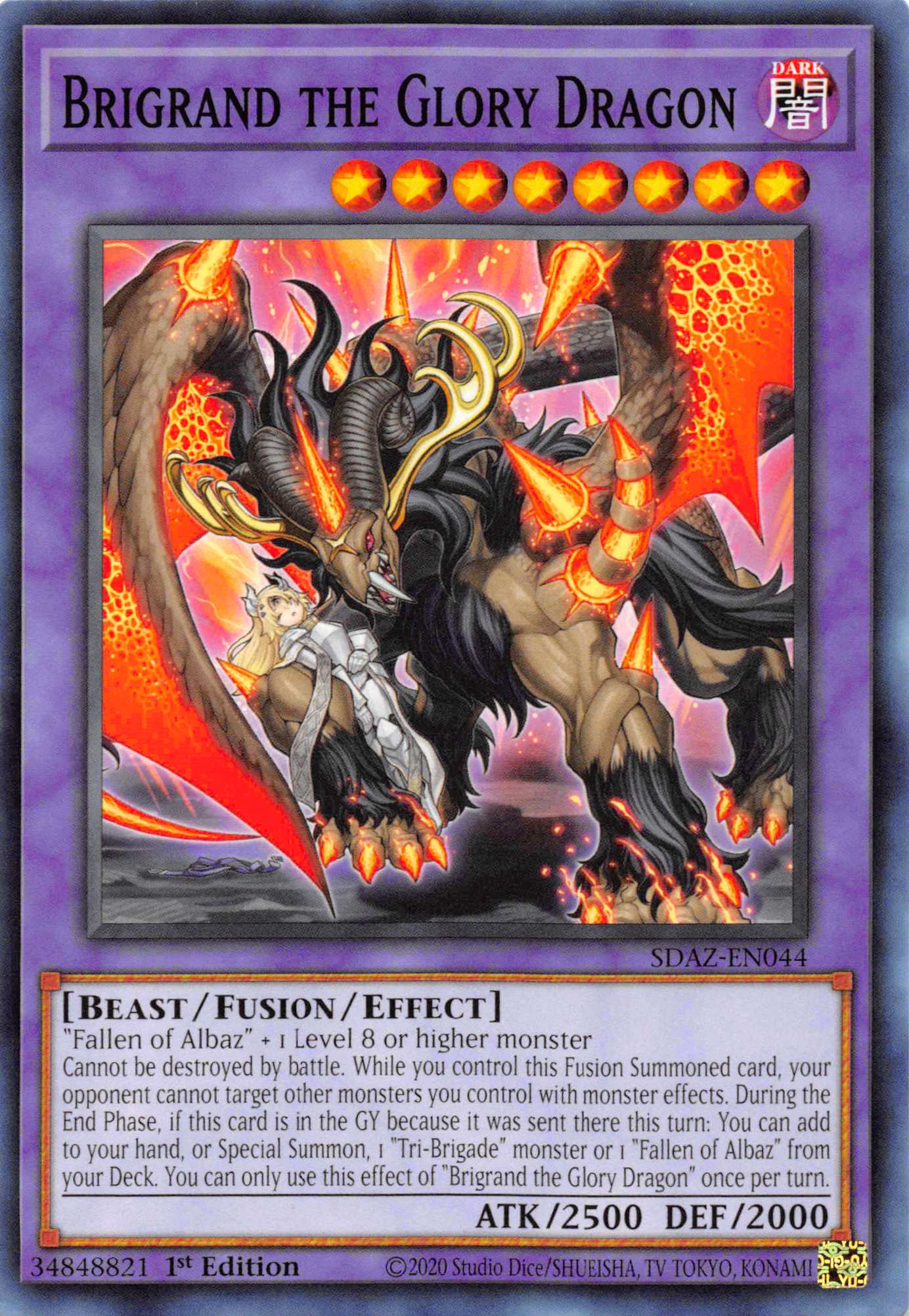 Brigrand the Glory Dragon [SDAZ-EN044] Common | Amazing Games TCG