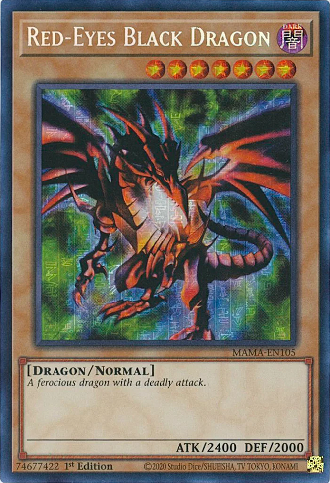 Red-Eyes Black Dragon [MAMA-EN105] Secret Pharaoh's Rare | Amazing Games TCG