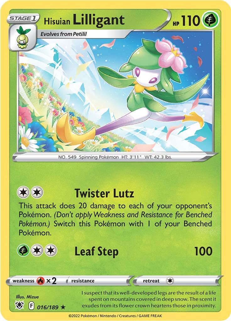 Hisuian Lilligant (016/189) [Sword & Shield: Astral Radiance] | Amazing Games TCG