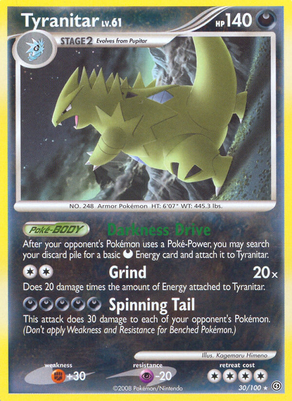 Tyranitar (30/100) (Theme Deck Exclusive) [Diamond & Pearl: Stormfront] | Amazing Games TCG