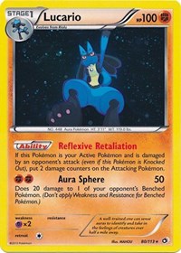 Lucario (80/113) (Cosmos Holo) [Black & White: Legendary Treasures] | Amazing Games TCG