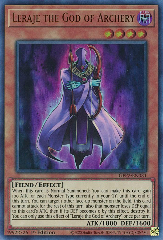 Leraje the God of Archery [GFP2-EN031] Ultra Rare | Amazing Games TCG