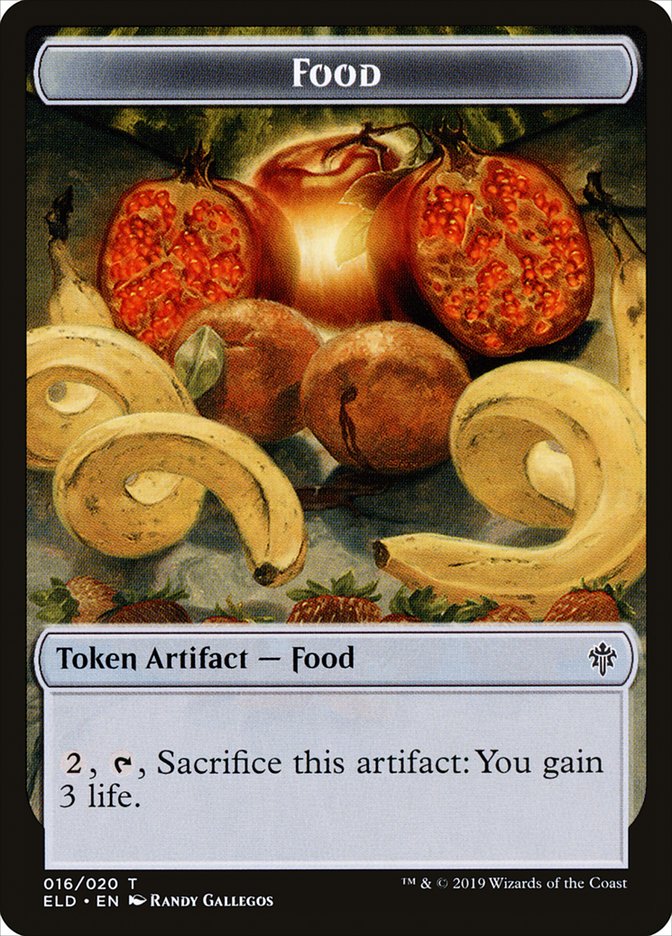 Food (016/020) [Throne of Eldraine Tokens] | Amazing Games TCG