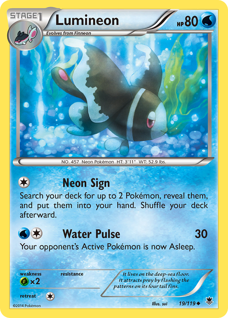 Lumineon (19/119) [XY: Phantom Forces] | Amazing Games TCG