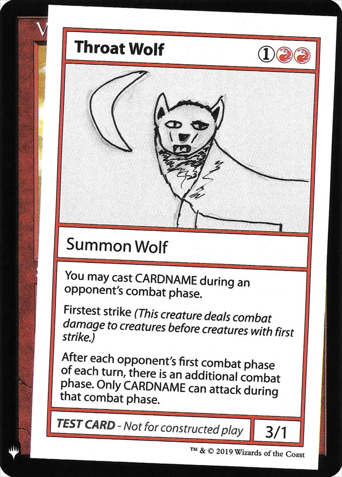 Throat Wolf [Mystery Booster Playtest Cards] | Amazing Games TCG