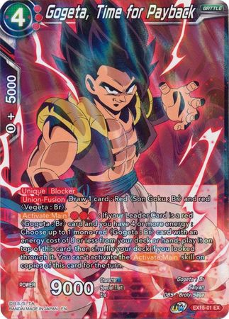 Gogeta, Time for Payback (EX15-01) [Battle Enhanced] | Amazing Games TCG