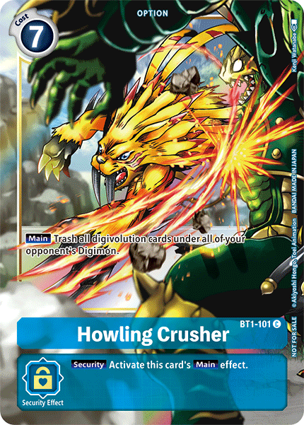 Howling Crusher [BT1-101] (Dash Pack) [Release Special Booster Ver.1.5 Promos] | Amazing Games TCG