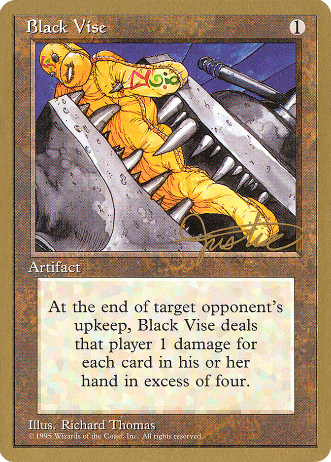 Black Vise (Mark Justice) [Pro Tour Collector Set] | Amazing Games TCG