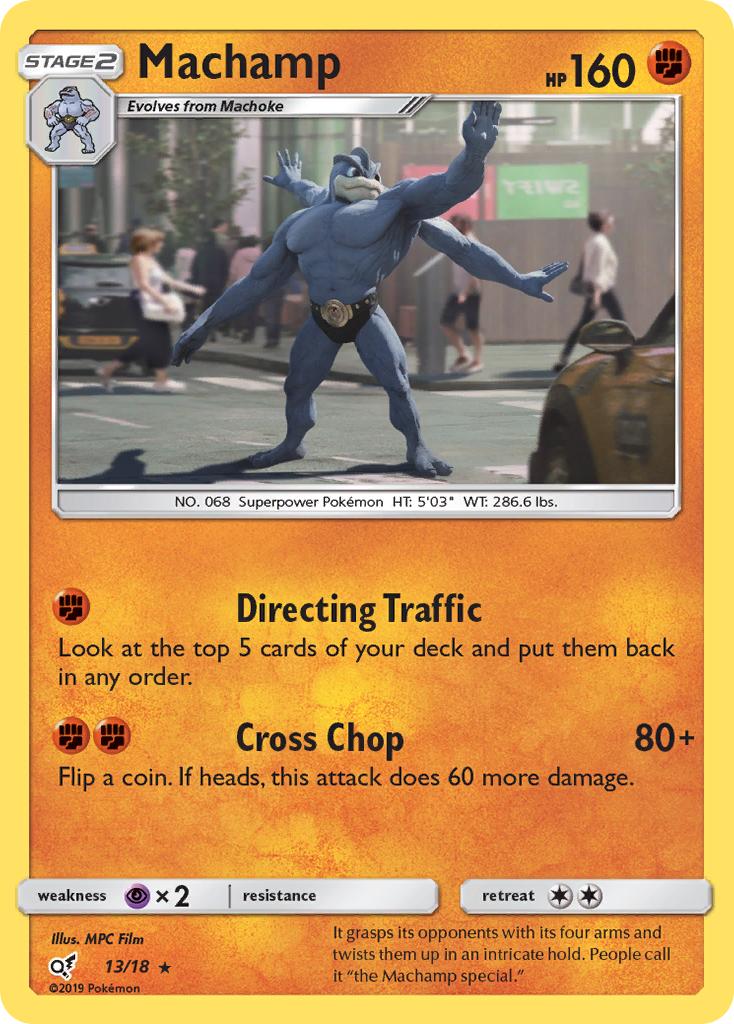 Machamp (13/18) [Sun & Moon: Detective Pikachu] | Amazing Games TCG