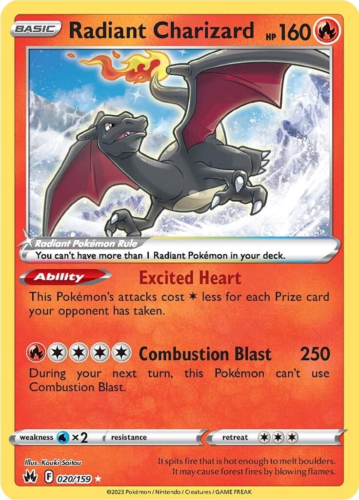 Radiant Charizard (020/159) [Sword & Shield: Crown Zenith] | Amazing Games TCG