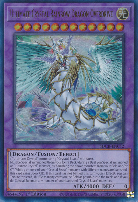 Ultimate Crystal Rainbow Dragon Overdrive [SDCB-EN042] Ultra Rare | Amazing Games TCG