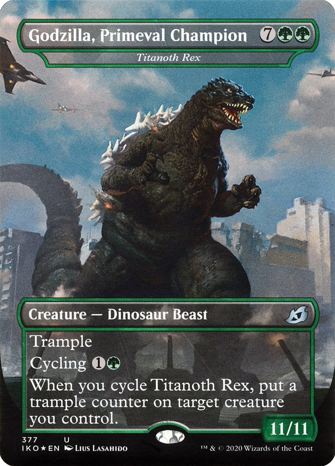 Titanoth Rex - Godzilla, Primeval Champion (Godzilla Series) [Ikoria: Lair of Behemoths] | Amazing Games TCG