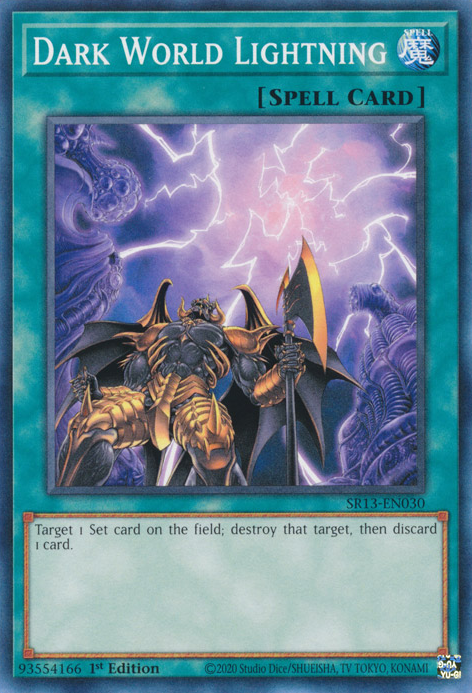 Dark World Lightning [SR13-EN030] Common | Amazing Games TCG