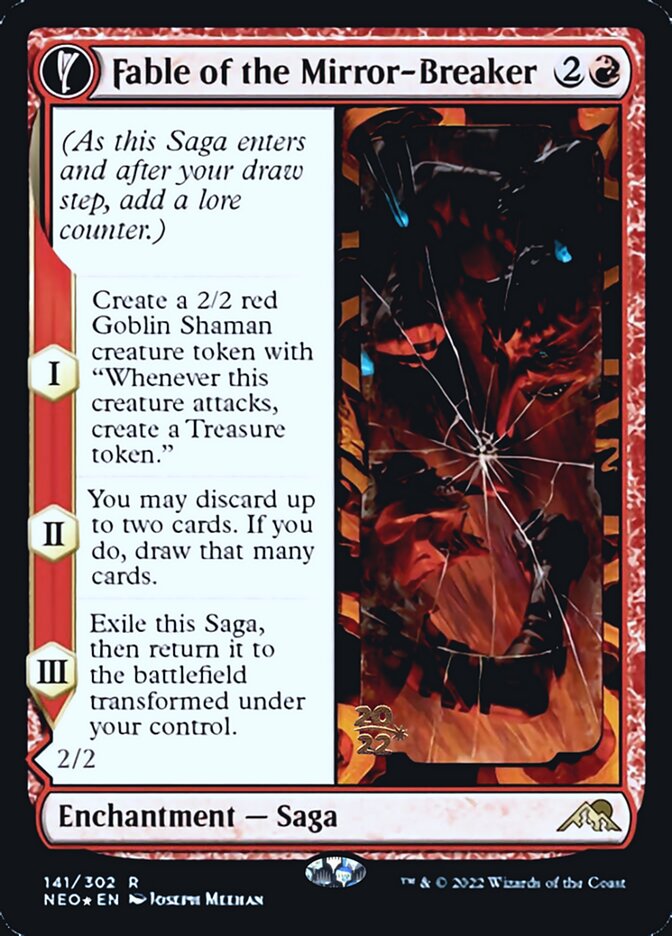 Fable of the Mirror-Breaker // Reflection of Kiki-Jiki [Kamigawa: Neon Dynasty Prerelease Promos] | Amazing Games TCG