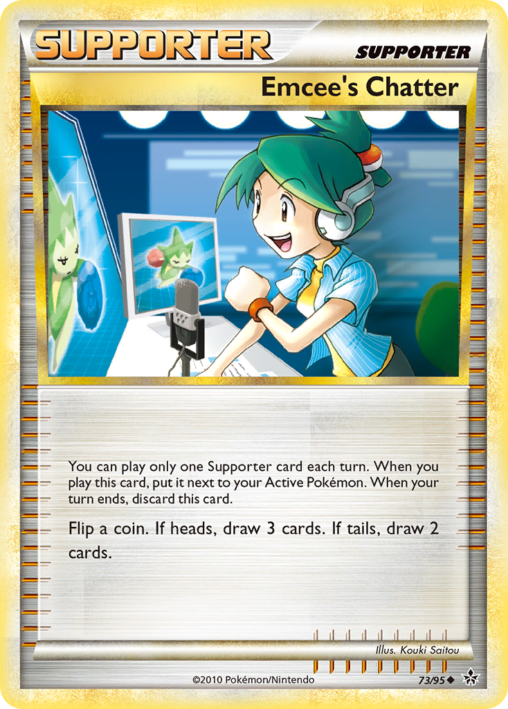 Emcee's Chatter (73/95) [HeartGold & SoulSilver: Unleashed] | Amazing Games TCG