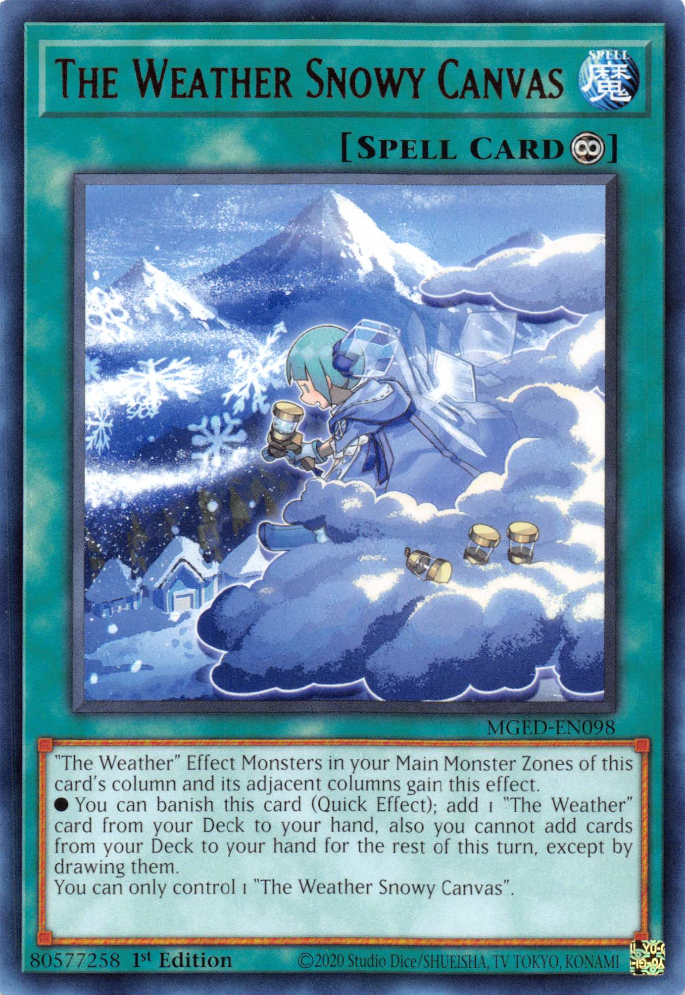 The Weather Snowy Canvas [MGED-EN098] Rare | Amazing Games TCG