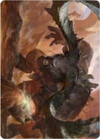 Moraug, Fury of Akoum Art Card [Zendikar Rising Art Series] | Amazing Games TCG