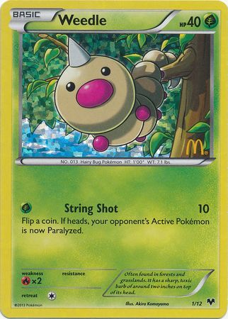 Weedle (1/12) [McDonald's Promos: 2014 Collection] | Amazing Games TCG