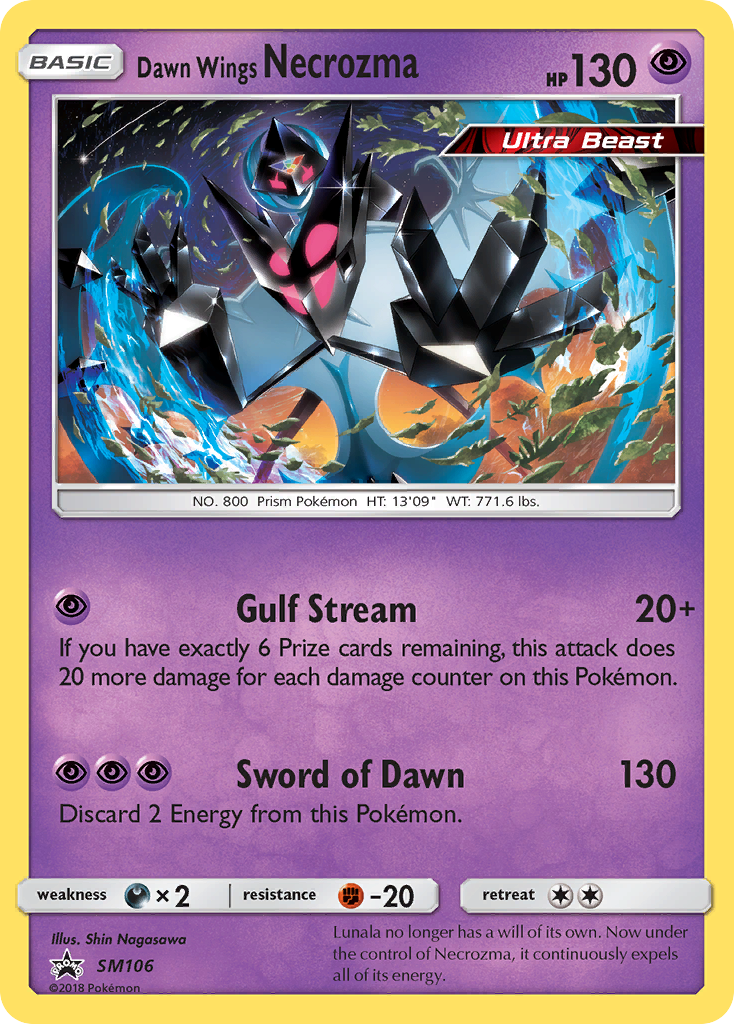 Dawn Wings Necrozma (SM106) [Sun & Moon: Black Star Promos] | Amazing Games TCG