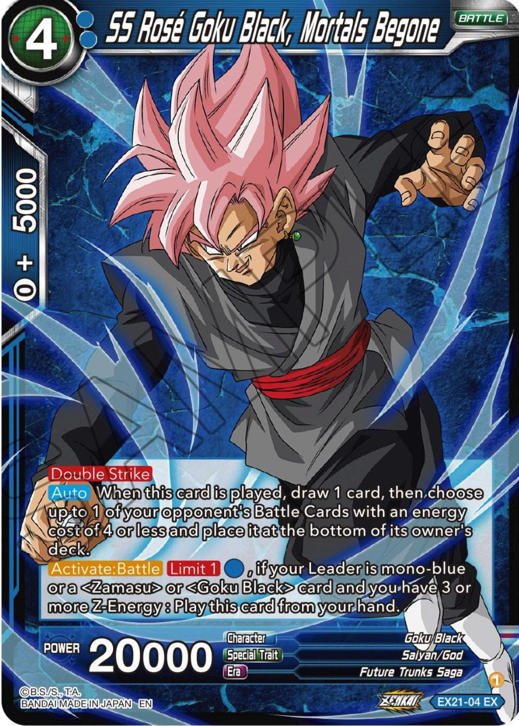 SS Rose Goku Black, Mortals Begone (EX21-04) [5th Anniversary Set] | Amazing Games TCG