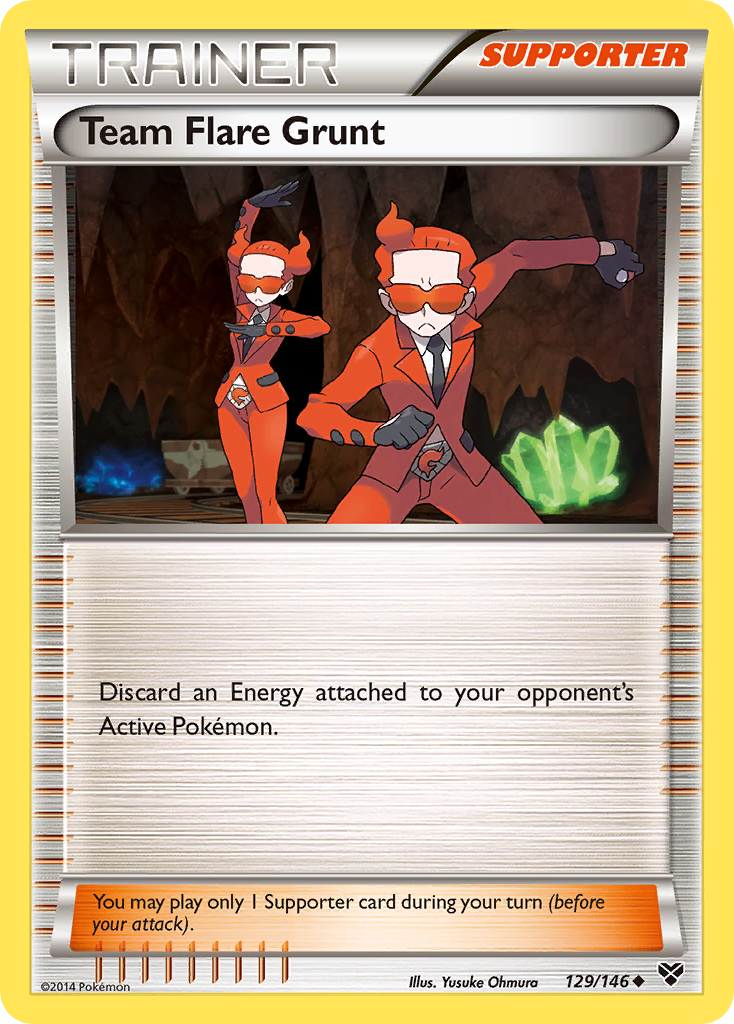 Team Flare Grunt (129/146) [XY: Base Set] | Amazing Games TCG