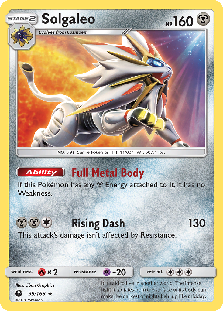 Solgaleo (99/168) [Sun & Moon: Celestial Storm] | Amazing Games TCG