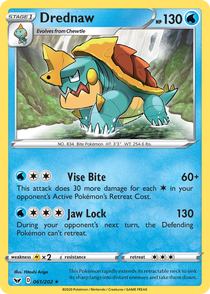 Drednaw (061/202) [Sword & Shield: Base Set] | Amazing Games TCG