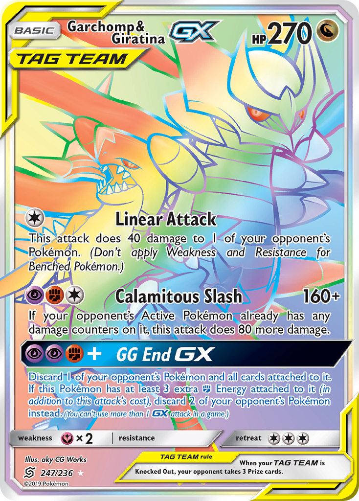 Garchomp & Giratina GX (247/236) [Sun & Moon: Unified Minds] | Amazing Games TCG