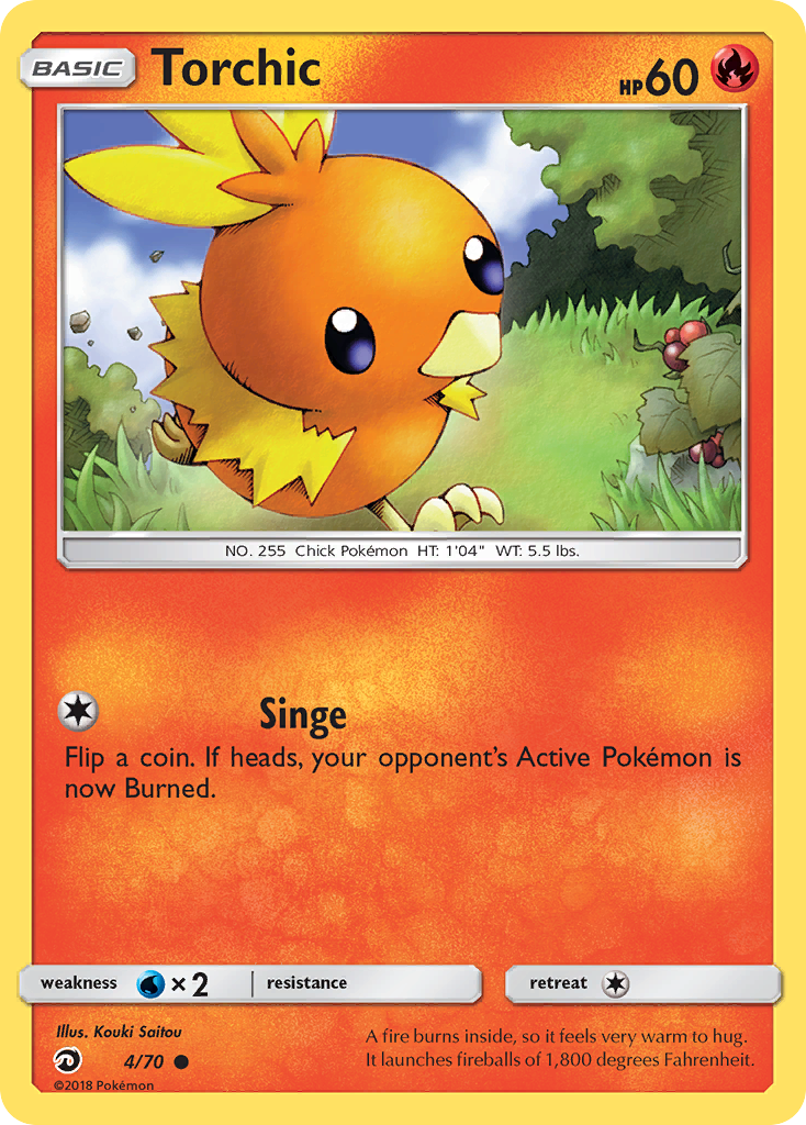 Torchic (4/70) [Sun & Moon: Dragon Majesty] | Amazing Games TCG