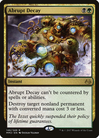 Abrupt Decay [Modern Masters 2017] | Amazing Games TCG