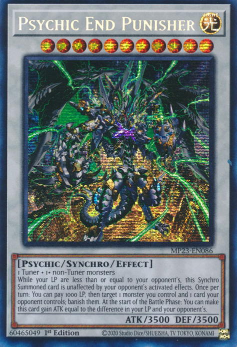 Psychic End Punisher [MP23-EN086] Prismatic Secret Rare | Amazing Games TCG